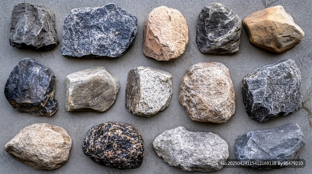 多样石头展示