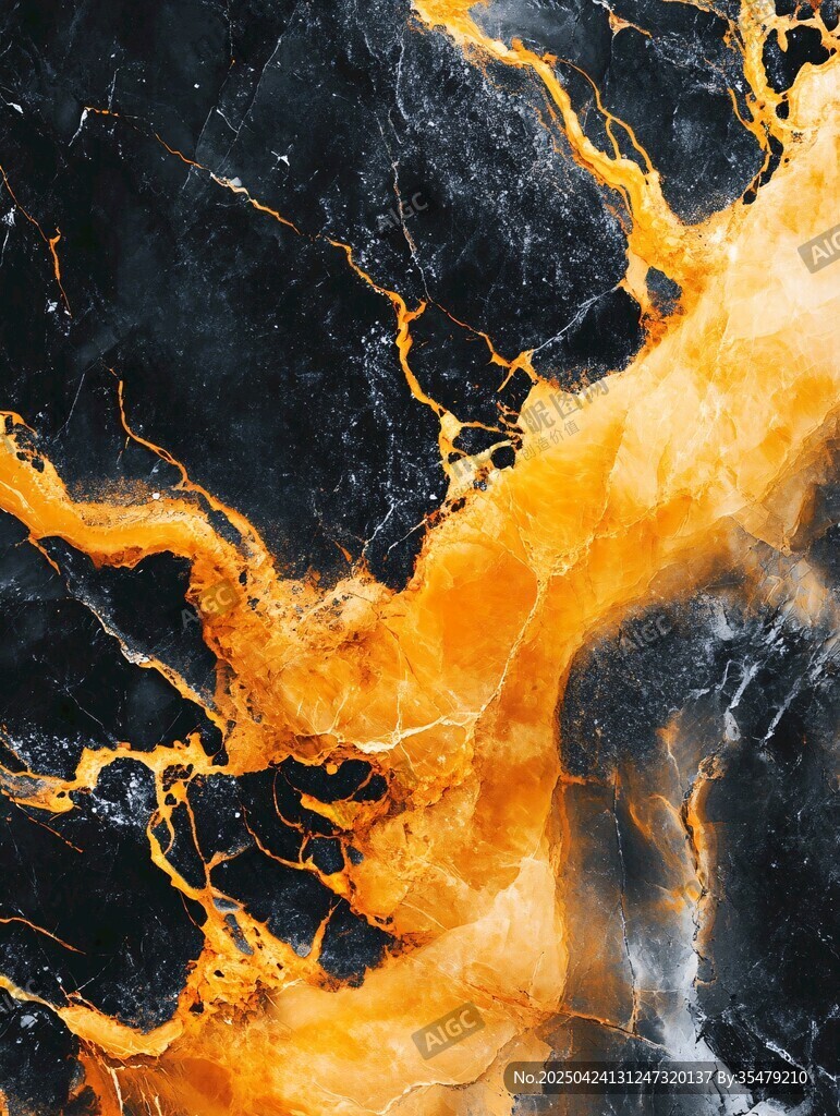 黑金大理石纹理艺术图案