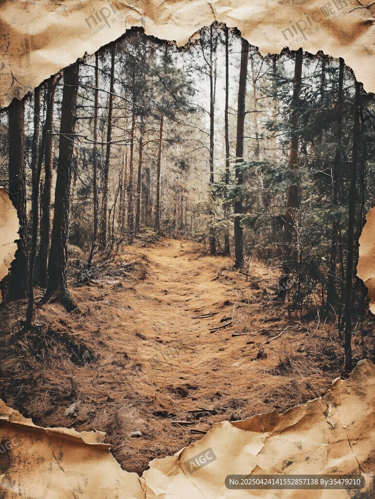破纸洞见森林幽径