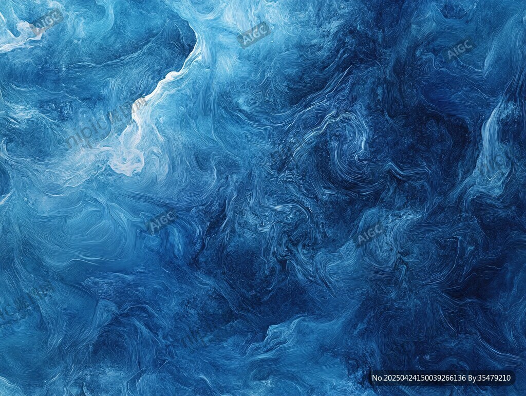 梦幻蓝色流体纹理背景