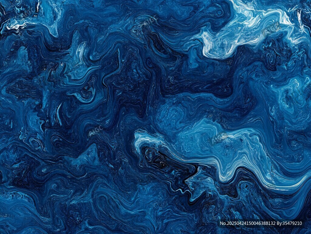 蓝色流体抽象艺术纹理