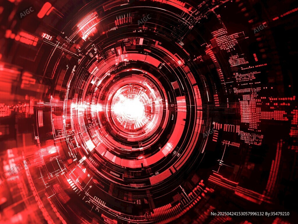 科技红环 未来感数字视效