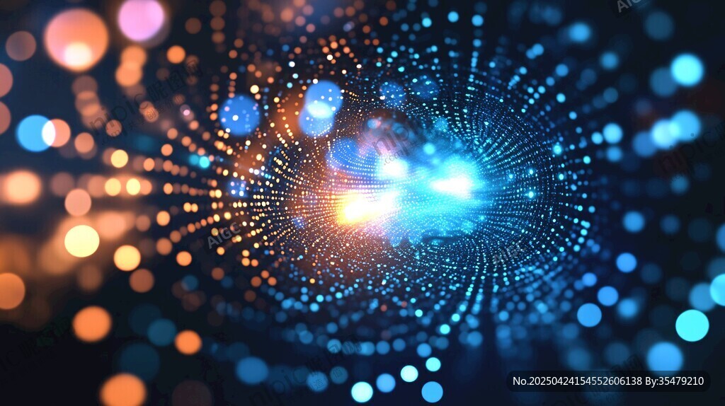 梦幻科技粒子光影背景