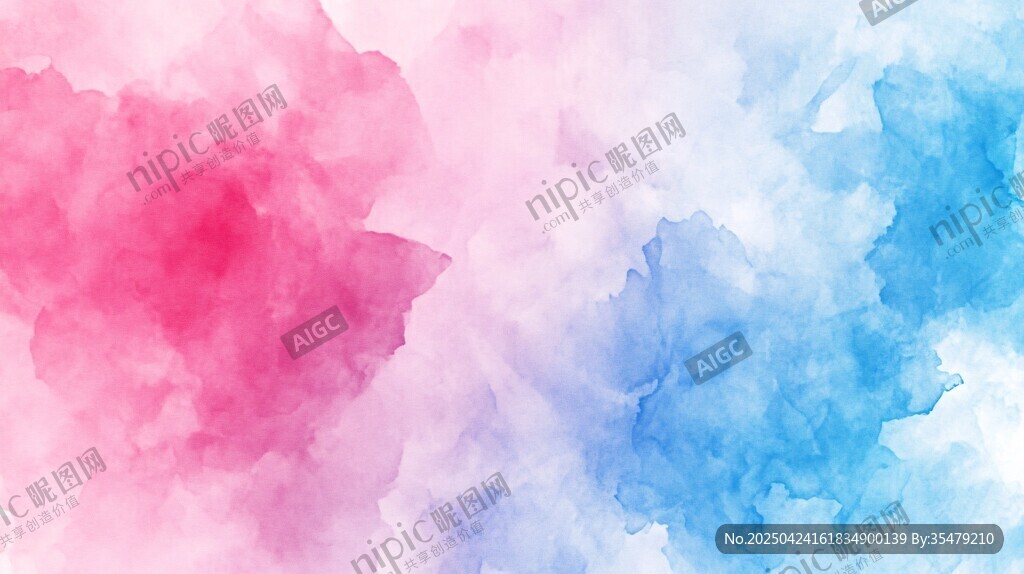 梦幻水彩渐变背景