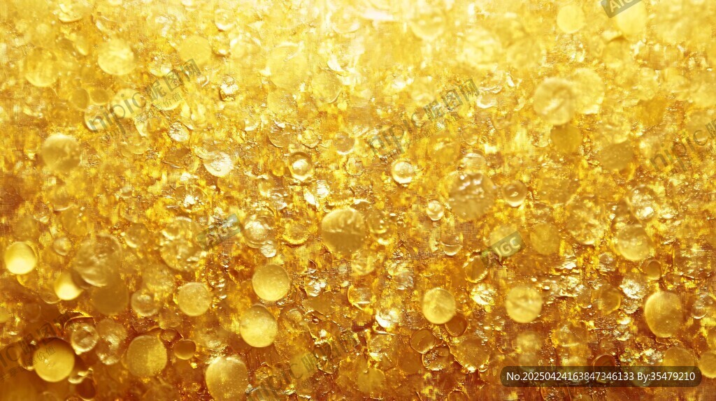 金色璀璨水滴纹理背景