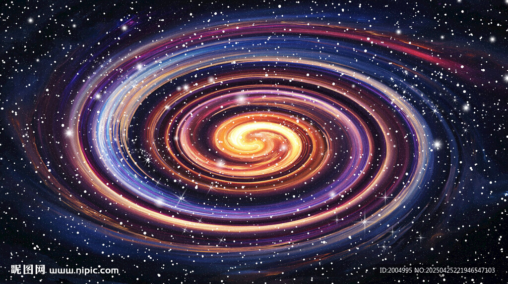 梦幻绚丽宇宙旋涡星空