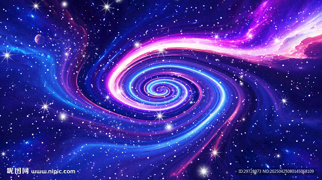 梦幻绚丽的宇宙星云漩涡