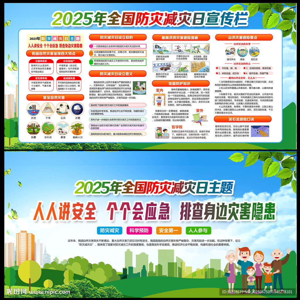 2025防灾减灾展板