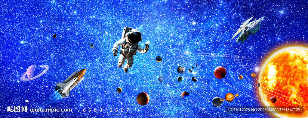 梦幻宇宙场景中的多样天体