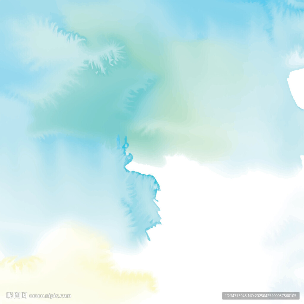 梦幻水彩风天空背景图