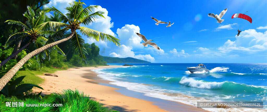 海边沙滩美景
