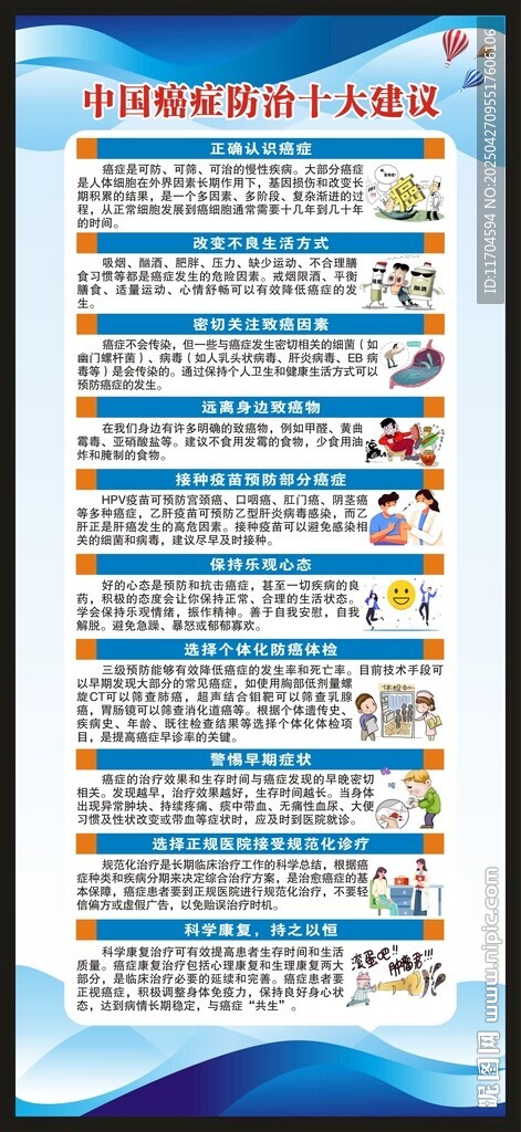 全国肿瘤防治宣传周展架