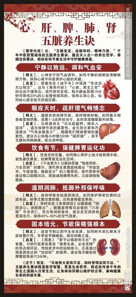 中医养生知识展架