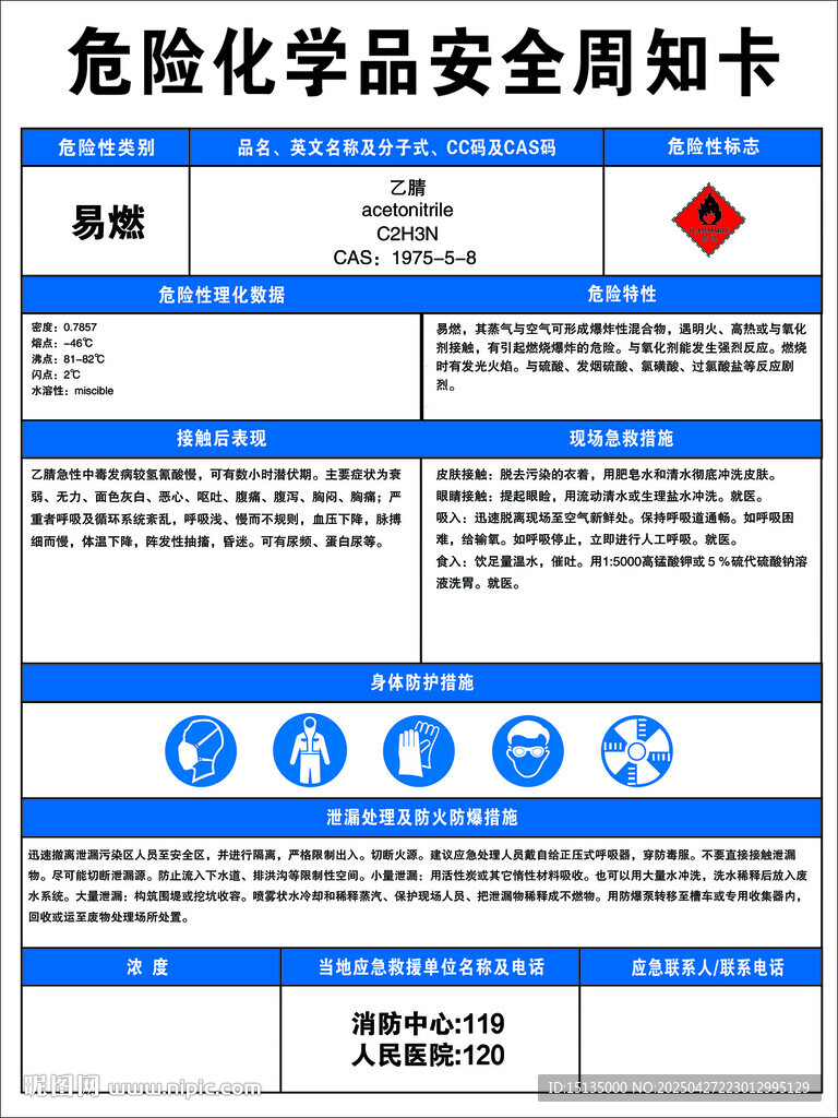 乙腈_周知卡