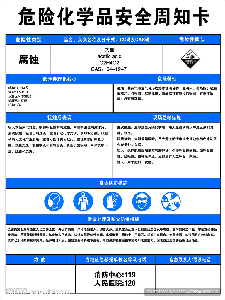 乙酸_周知卡