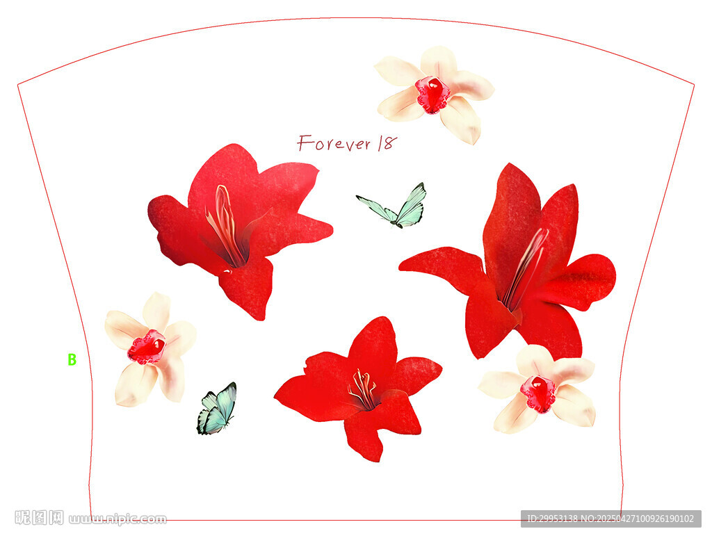 手绘花