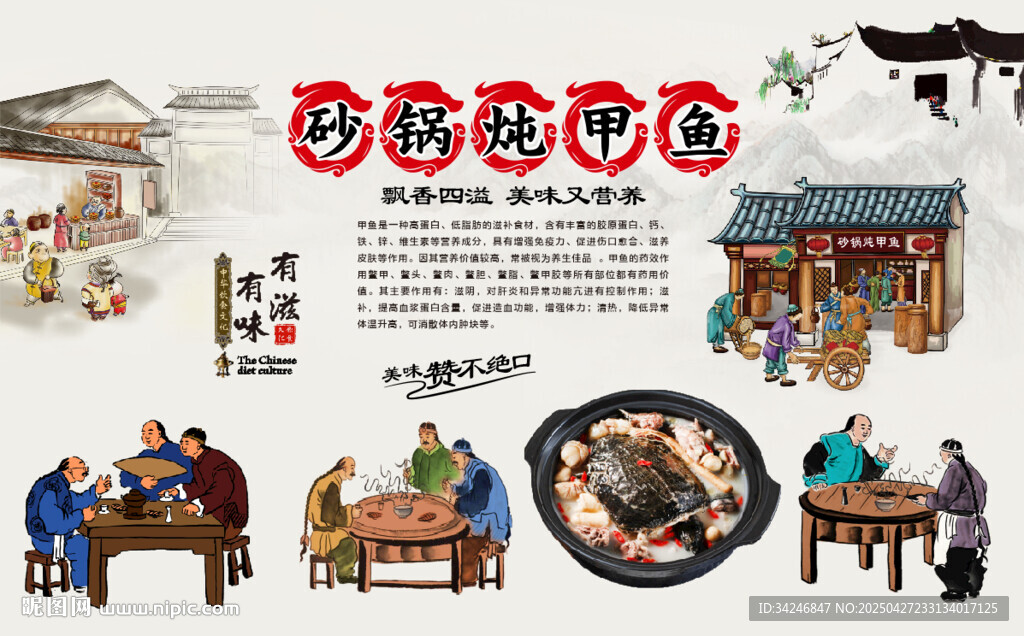 砂锅炖甲鱼