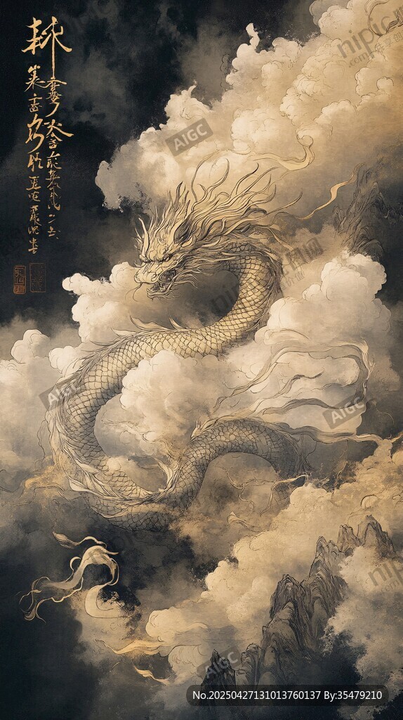 云中祥龙气势非凡
