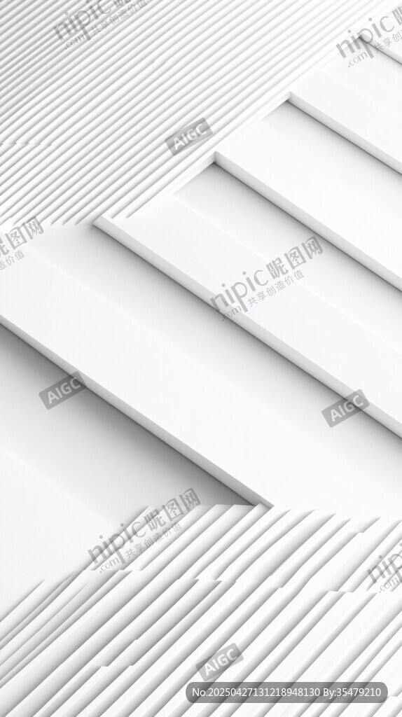 白色几何线条简约图案