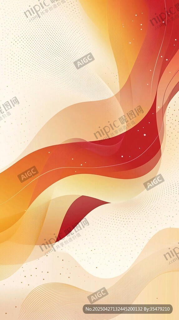 动感渐变飘带抽象背景图