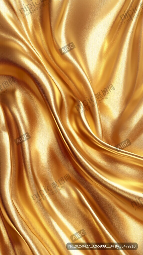 金色绸缎纹理背景