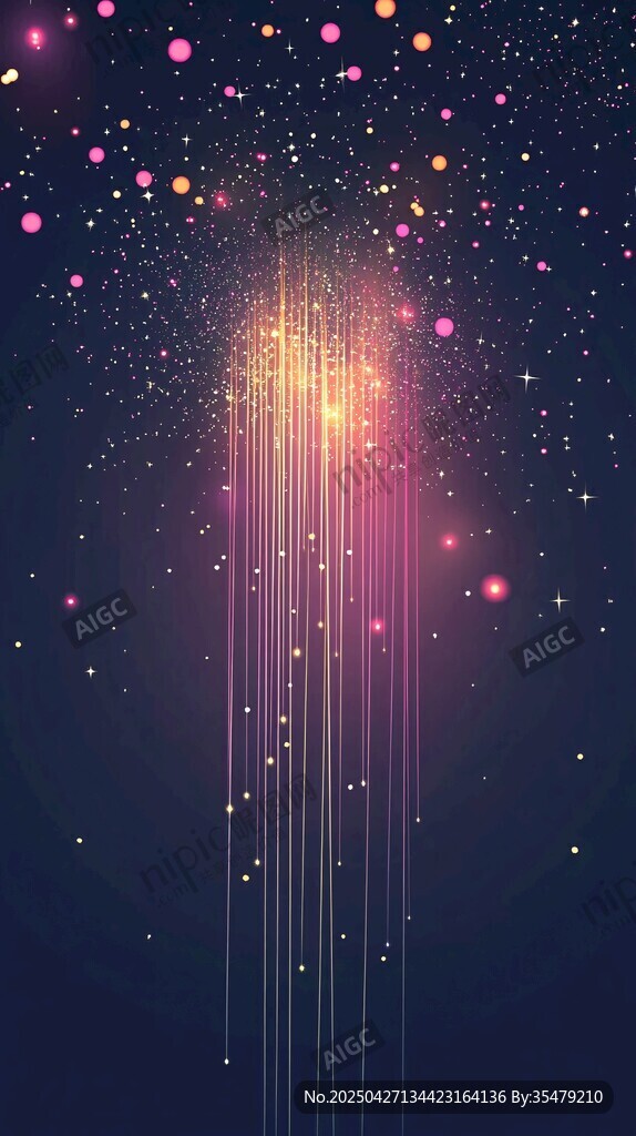 梦幻星芒粒子背景特效