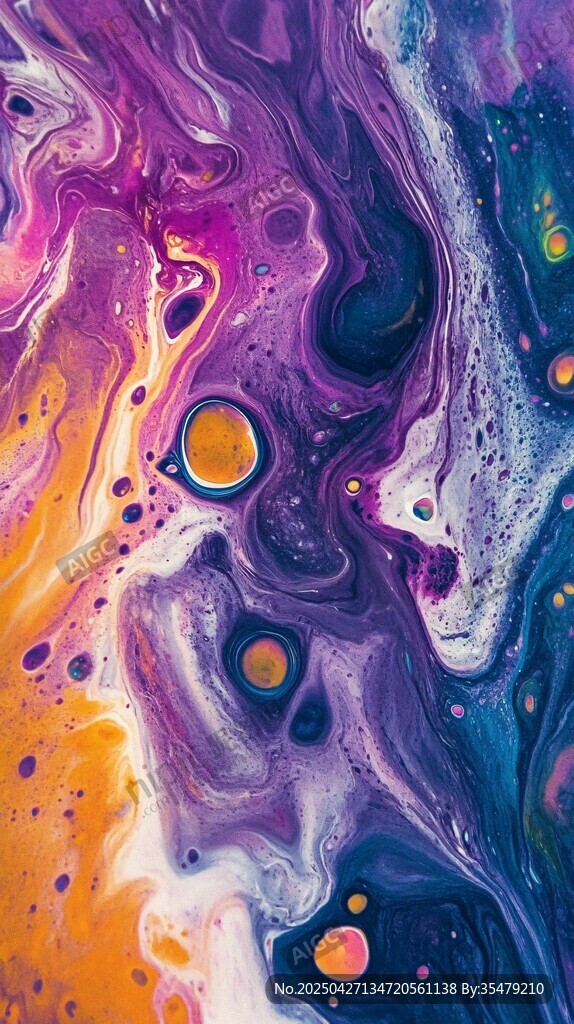 梦幻流体艺术抽象图案