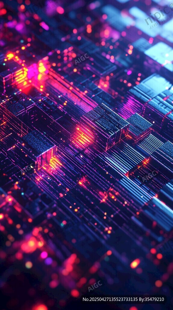 未来感数字科技绚丽场景