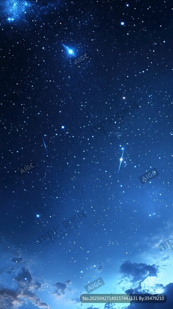 梦幻星空下的璀璨景象