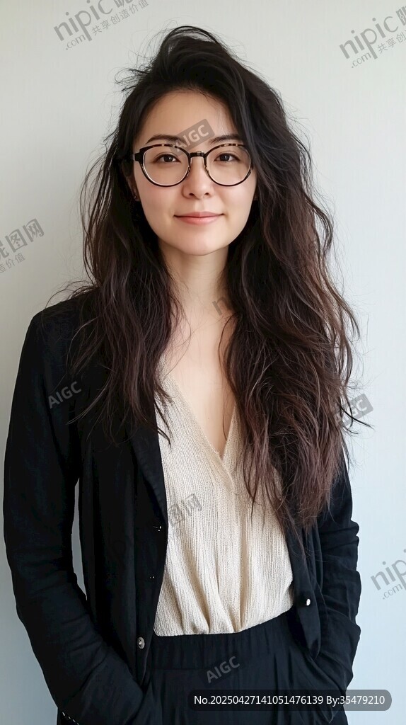 时尚知性女士休闲造型展示