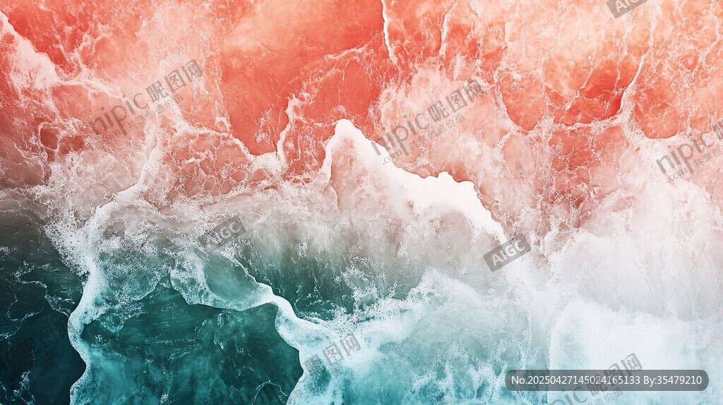 梦幻海浪抽象纹理背景图