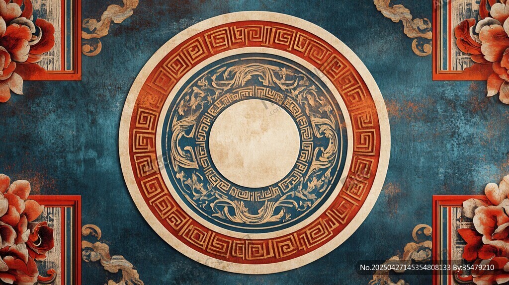 中式古典花纹精美装饰图案