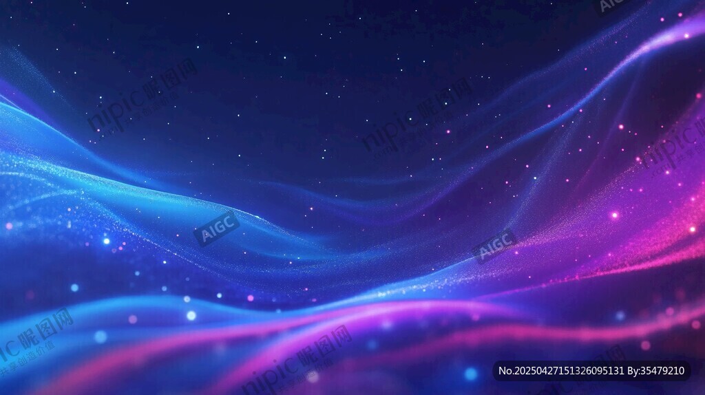 梦幻炫彩流动星空背景图
