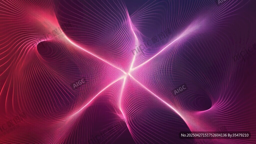 炫彩光线交织梦幻背景