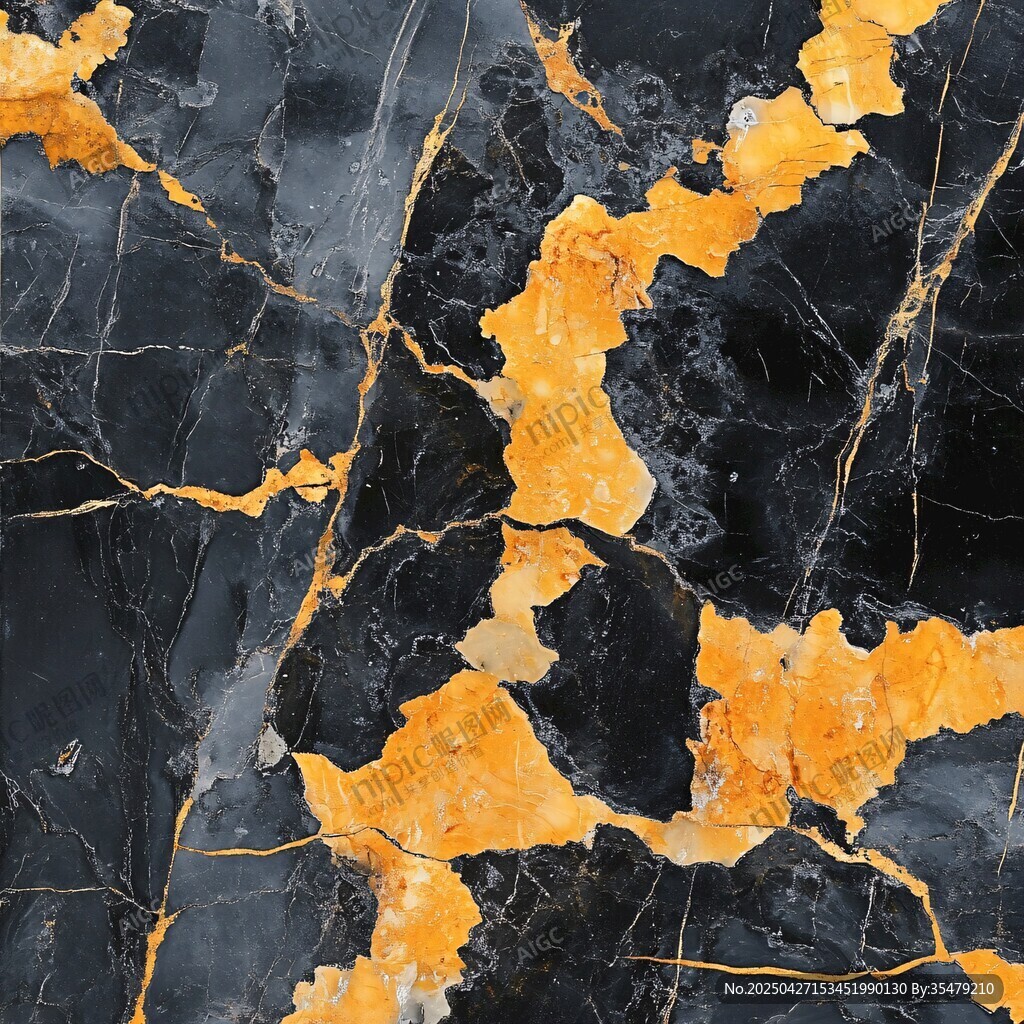 黑金大理石纹理图案