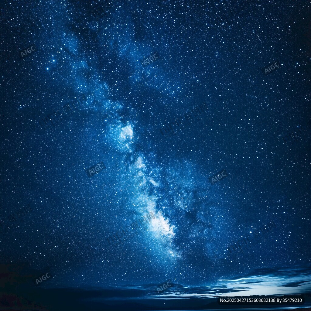 梦幻璀璨的夜空星河