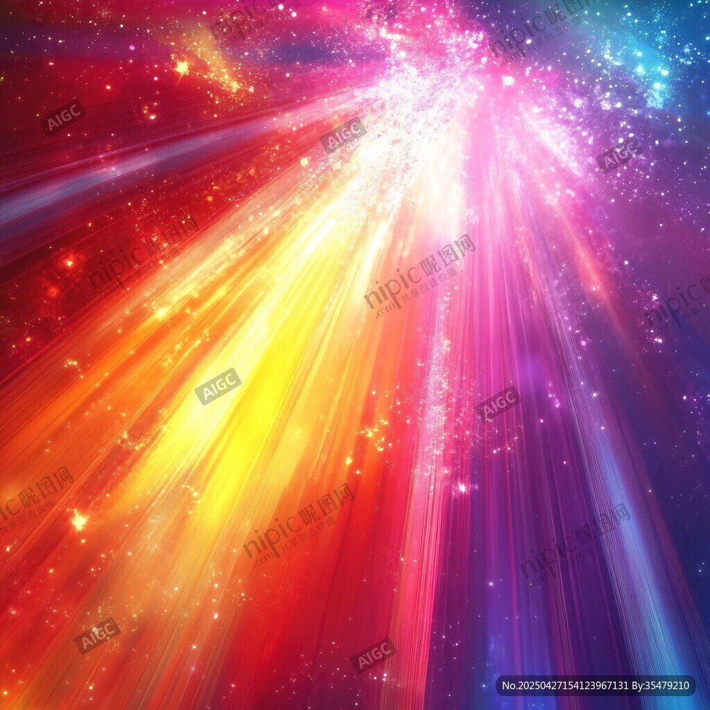 梦幻炫彩宇宙光线背景图