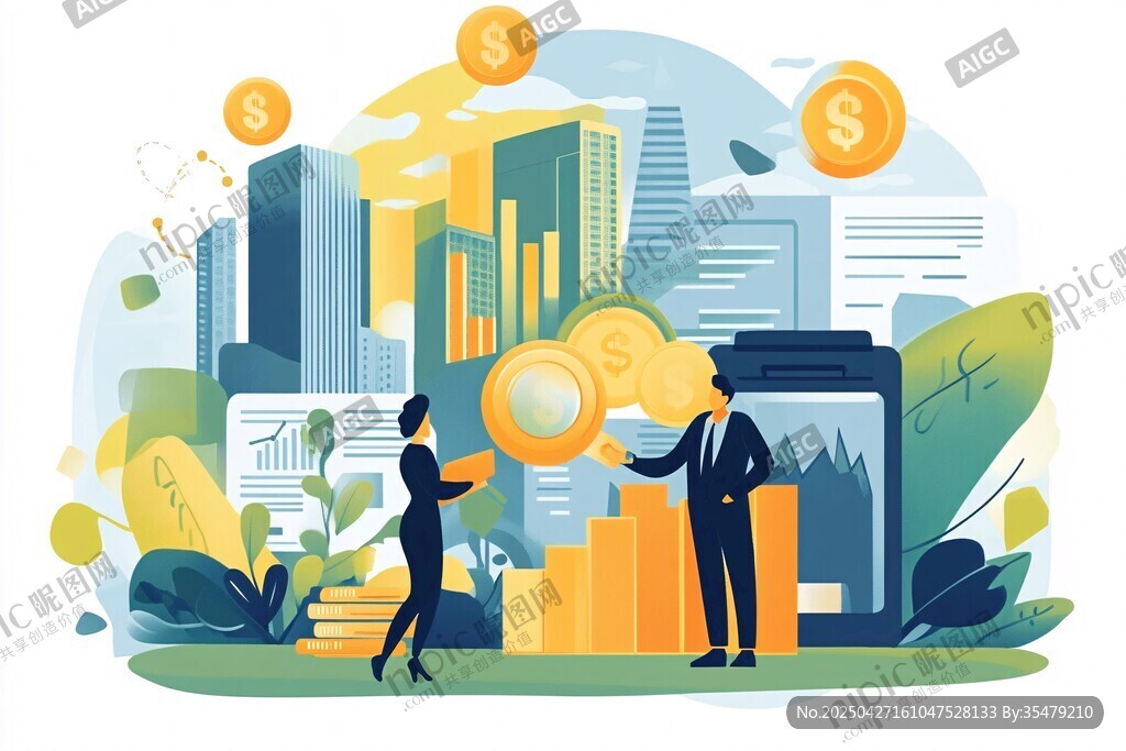 城市中的商务金融交易场景