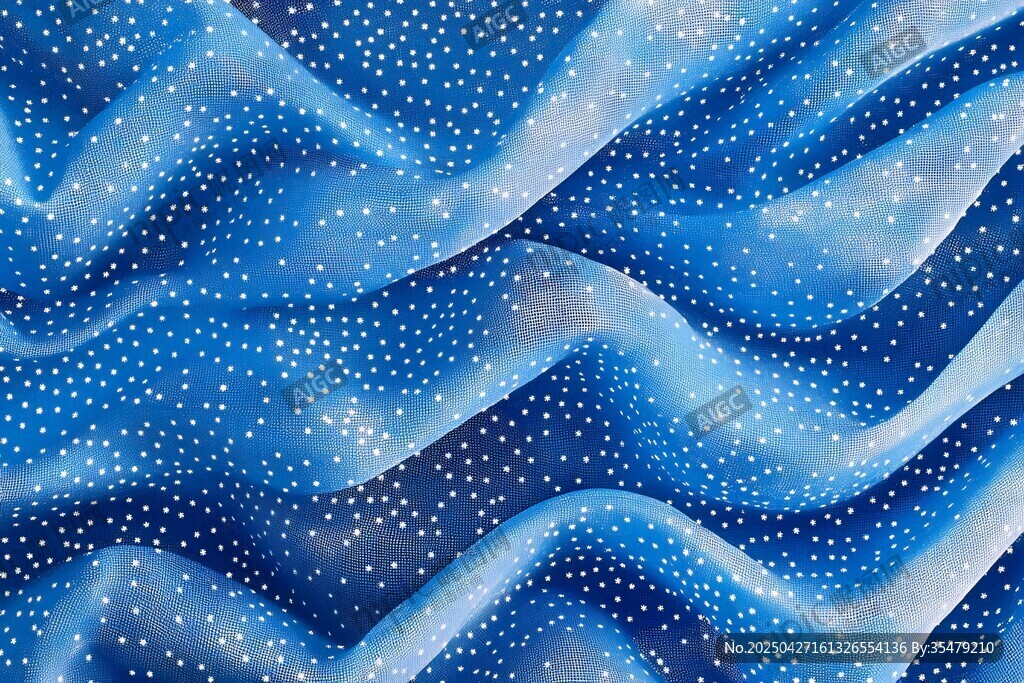 蓝色梦幻波浪星空纹理