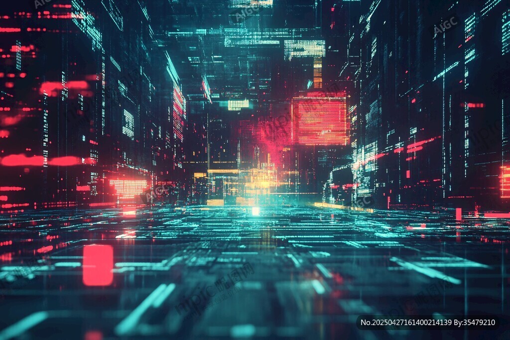 未来数字城市科技景观