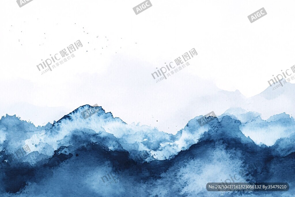 水墨山水意境图