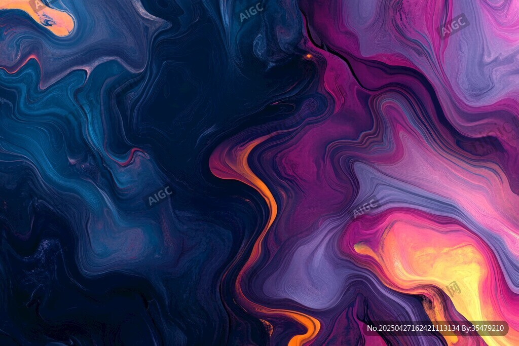 梦幻流体色彩艺术背景