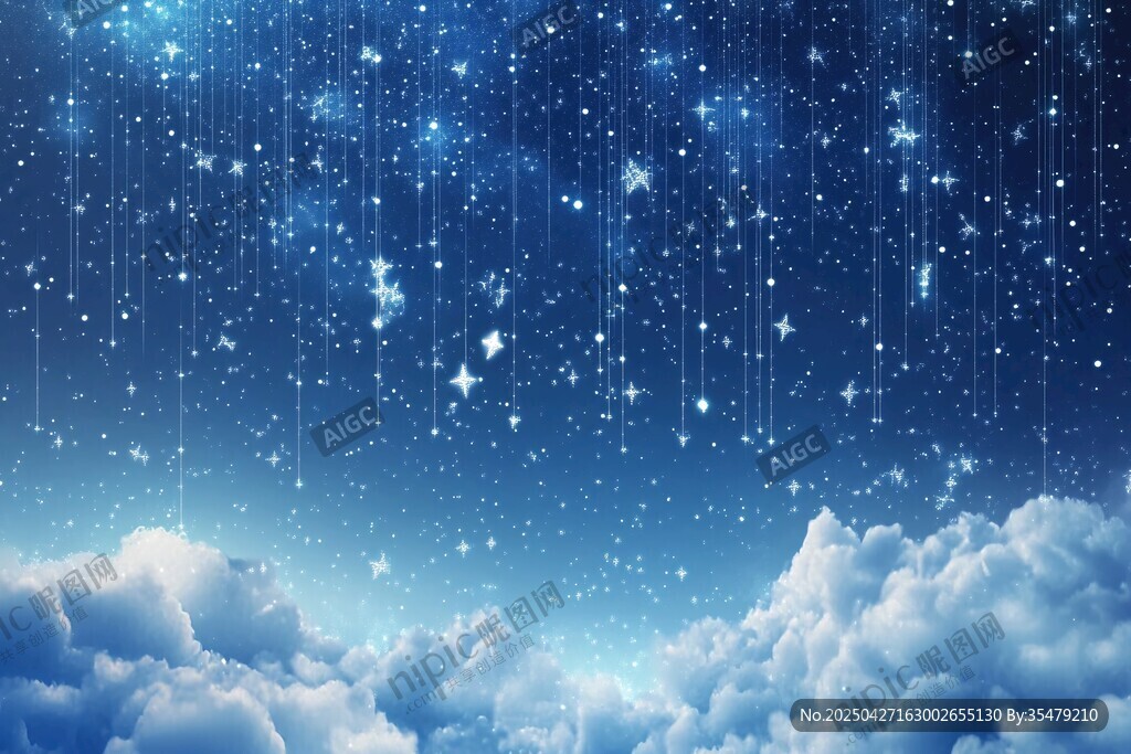 梦幻星空下的云海奇景