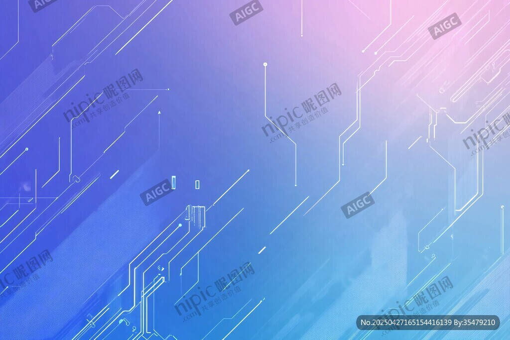 科技感渐变线条背景图