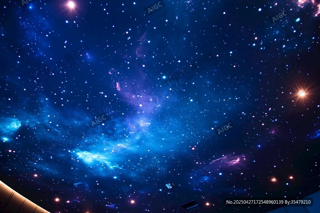 梦幻星空夜景图
