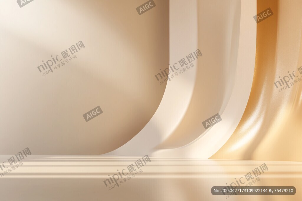 柔美白金渐变几何抽象背景