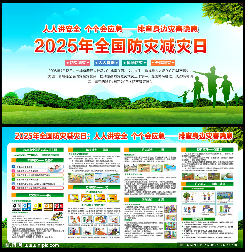 2025年防灾减灾展板