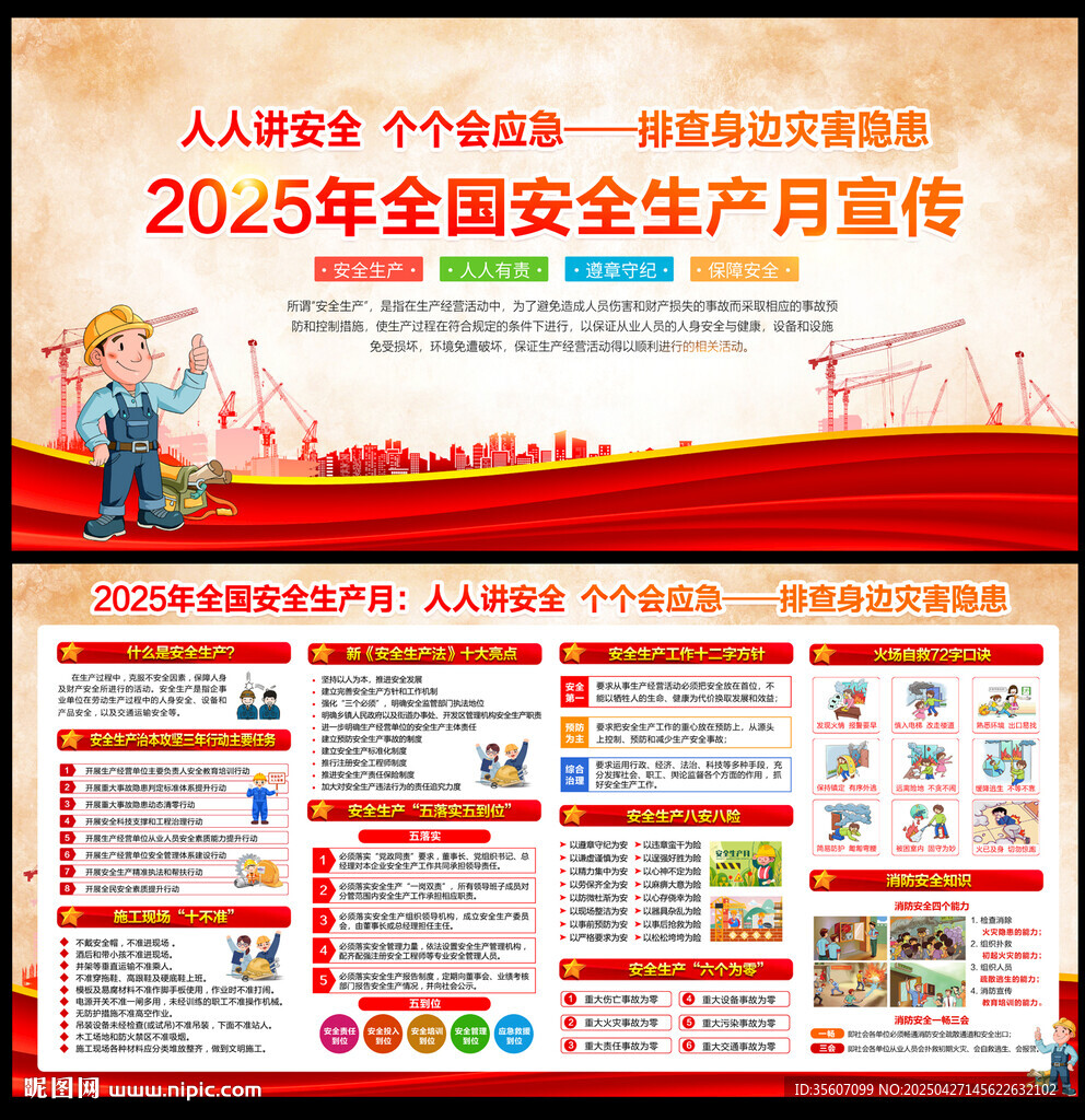 2025安全生产展板