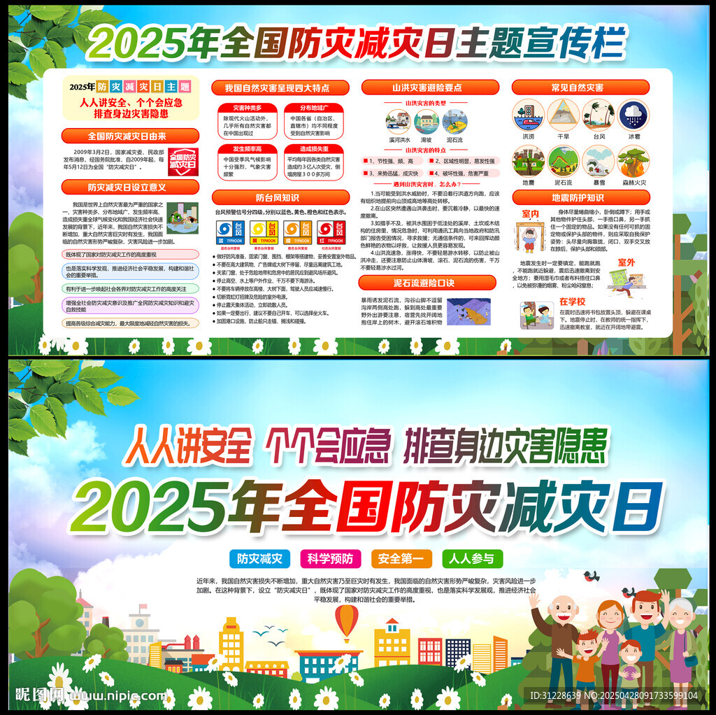 2025年防灾减灾展板