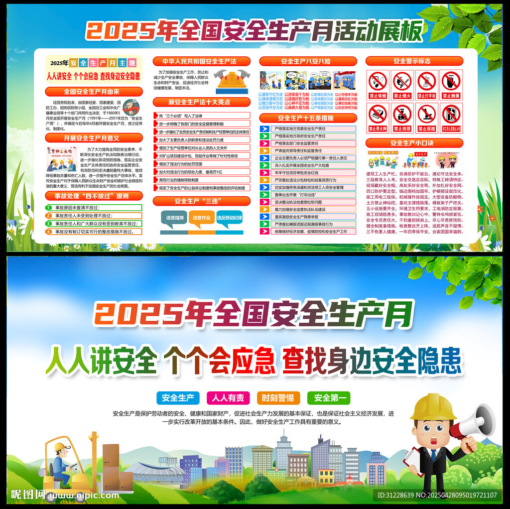 2025安全生产月展板